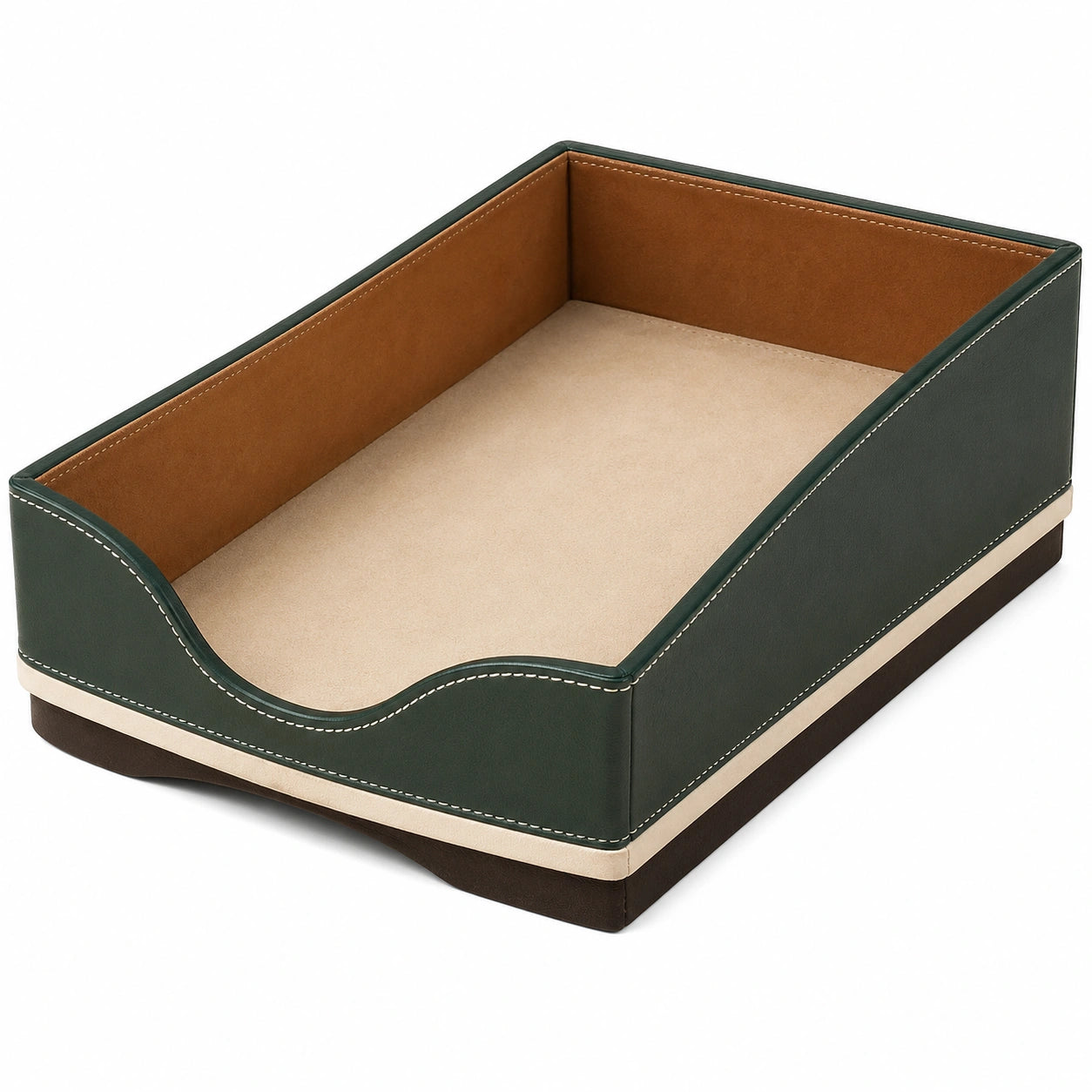 Bandeja Organizadora de Documentos A4 Verde/Beige