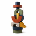 Conjunto de Bloques Decorativos Geométricos Multicolor
