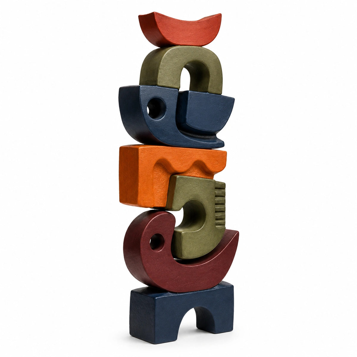 Conjunto de Bloques Decorativos Multicolor Apilables