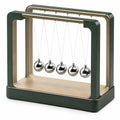 Péndulo de Newton Decorativo Verde y Dorado Moderno