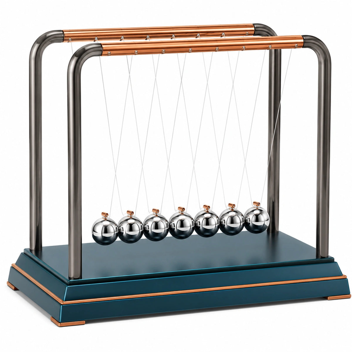 Péndulo de Newton Decorativo Metálico con 8 Bolas