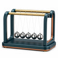 Péndulo de Newton Decorativo 6 Bolas Plata/Negro