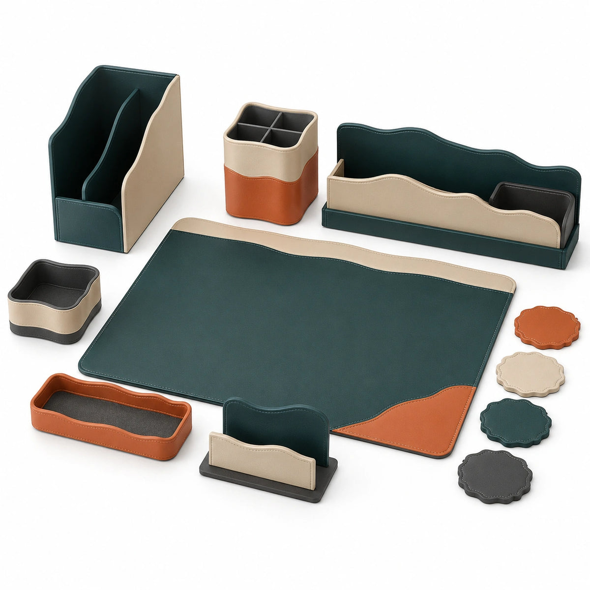 Conjunto de Escritorio Organizador Multicolor