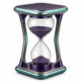 Reloj de Arena Decorativo de Metal Violeta y Verde 30cm