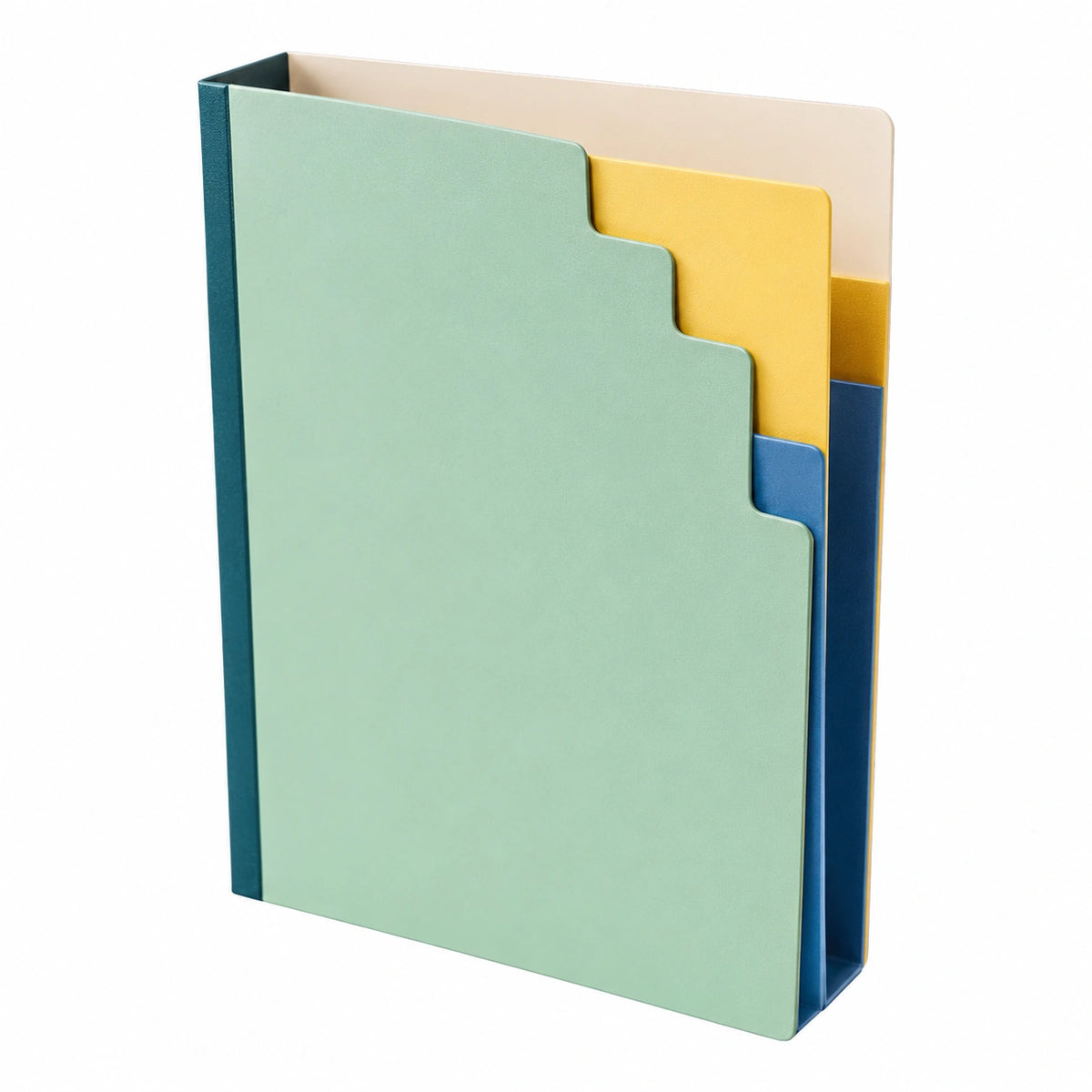 Carpeta Acordeón Organizadora Multicolor A4 con Tres Compartimentos