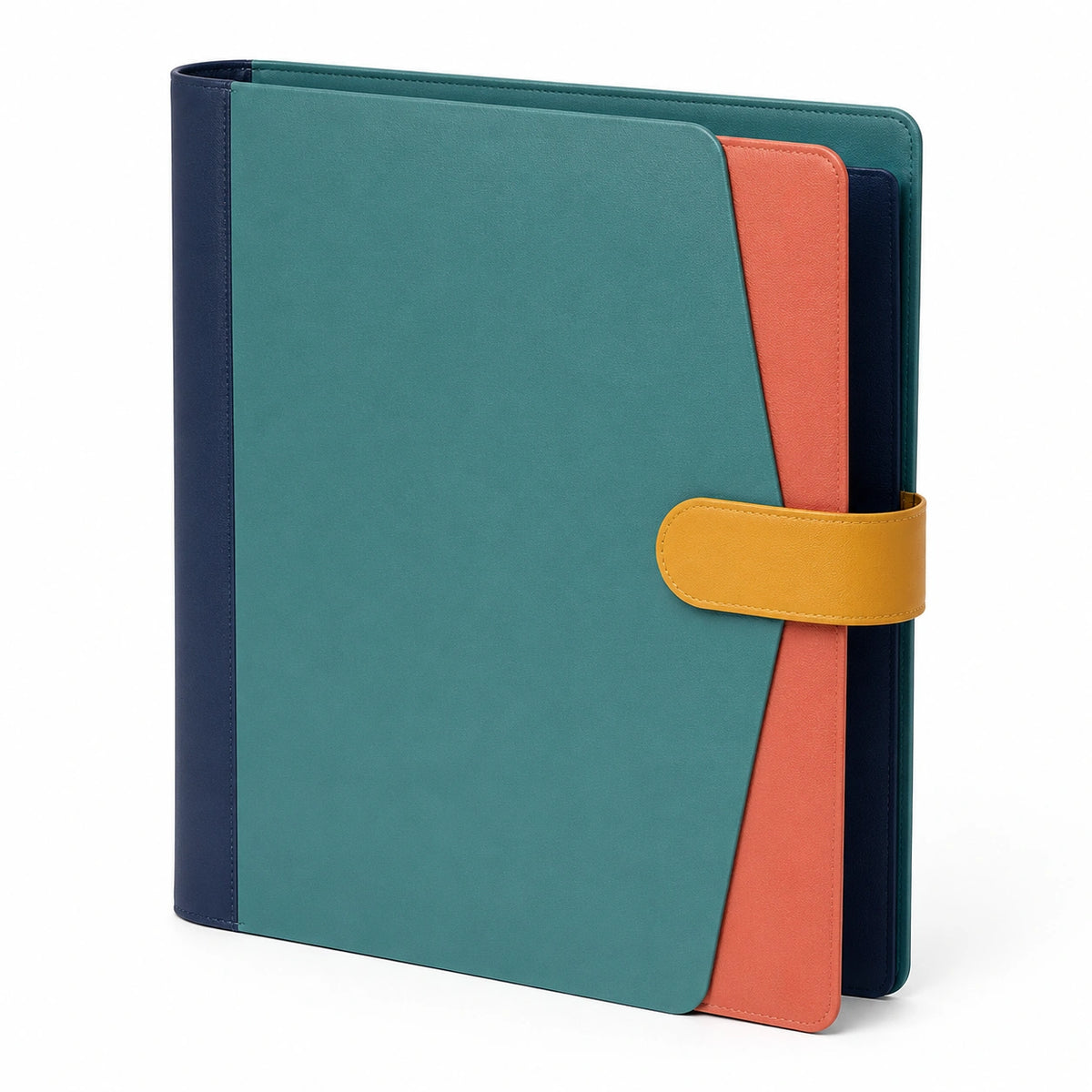 Carpeta organizadora multicolor A4 con broche de presión