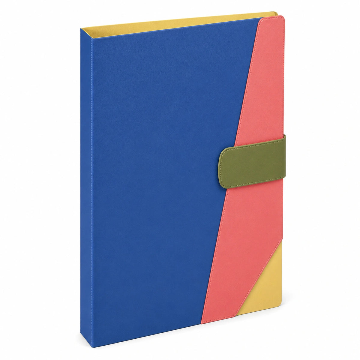 Carpeta Organizadora Multicolor con Cierre Magnético - Azul/Rojo/Amarillo/Verde