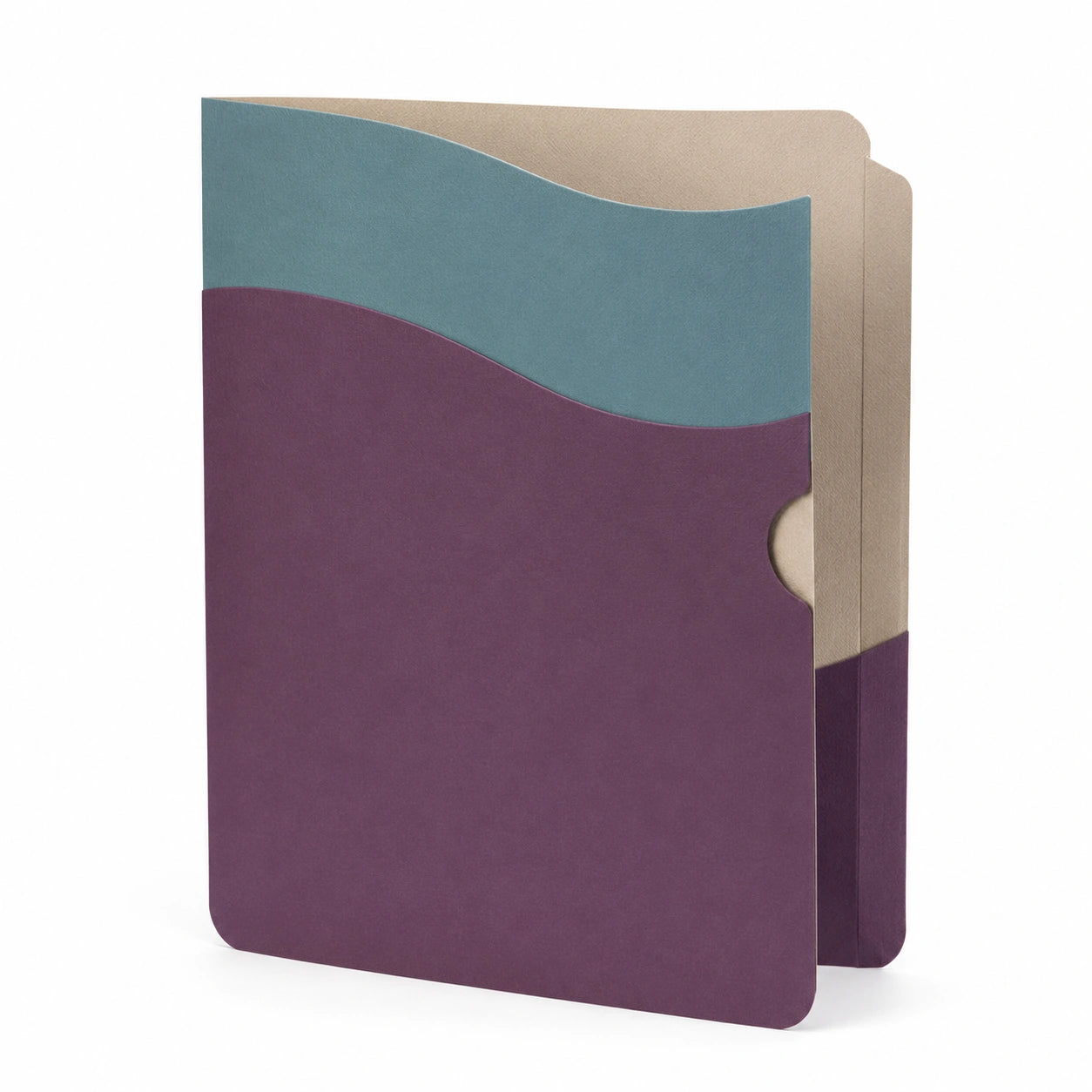 Carpeta de Cartón A4 Multicolor Azul/Morado/Beige